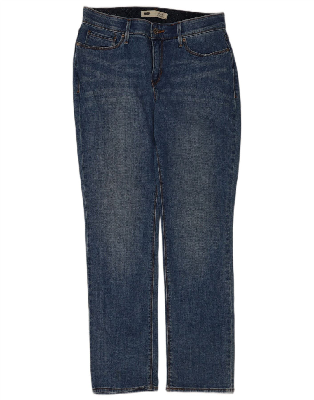 Женские прямые джинсы Levi's 525 США 8, средние W30 L30, синие, хлопок