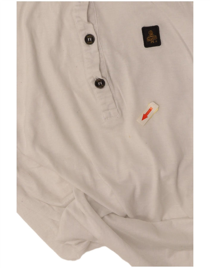 REFRIGIWEAR Женская рубашка-поло UK 14, большой белый хлопок