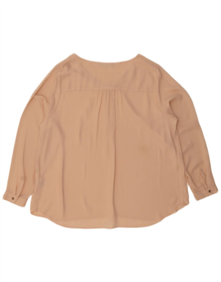 Женская блузка с длинным рукавом Marks & Spencer UK 20 2XL Бежевый полиэстер