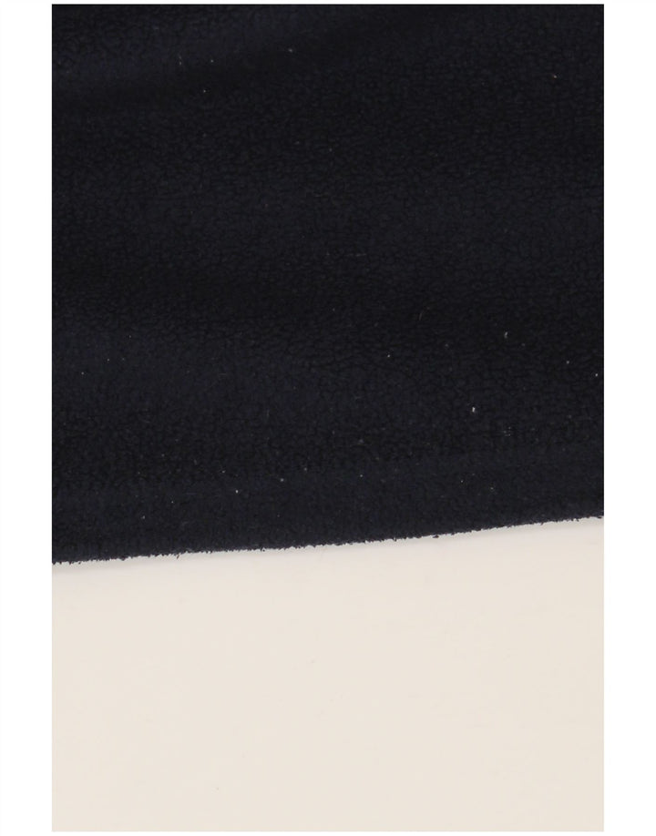 Мужской флисовый джемпер Kappa с воротником на молнии, средний, темно-синий, полиэстер, спортивный