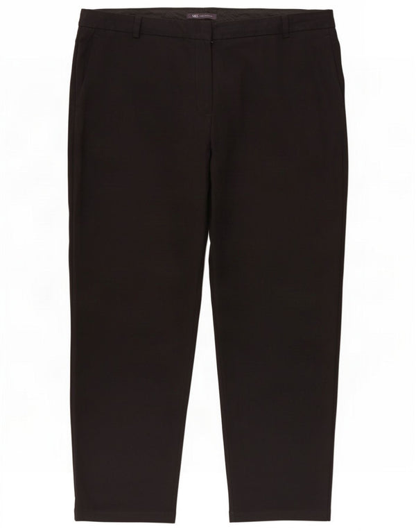 Женские укороченные брюки Marks & Spencer W36 L27, черные