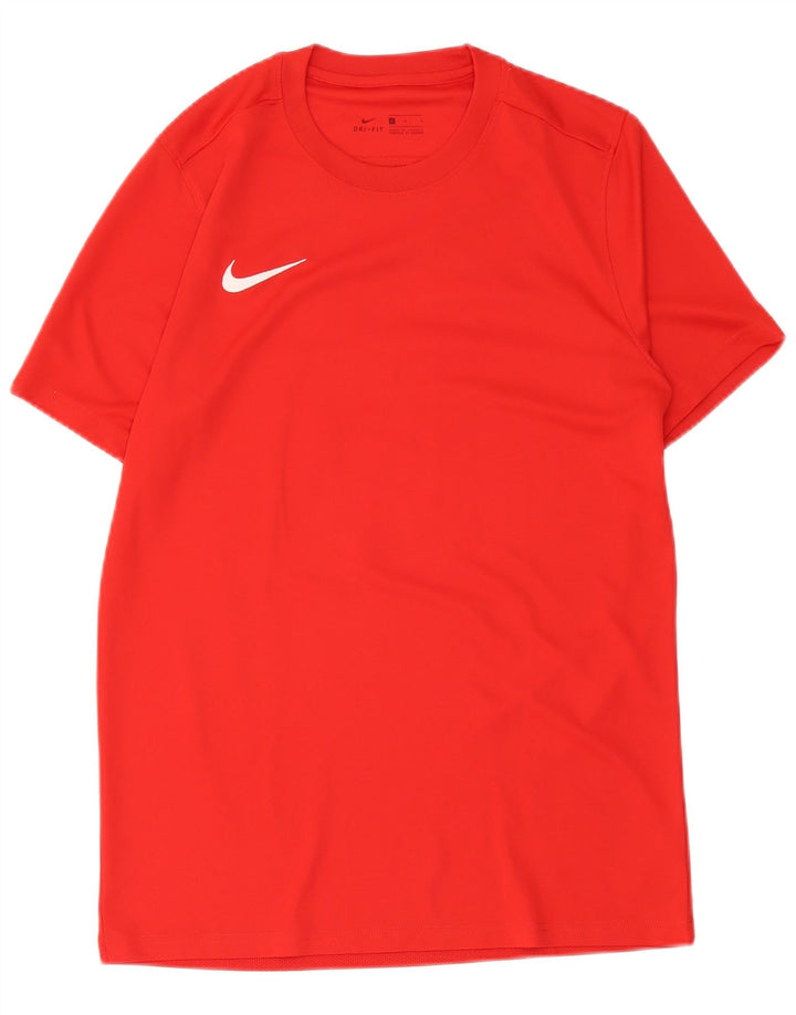 Мужская футболка Nike Dri Fit с рисунком, большой красный полиэстер