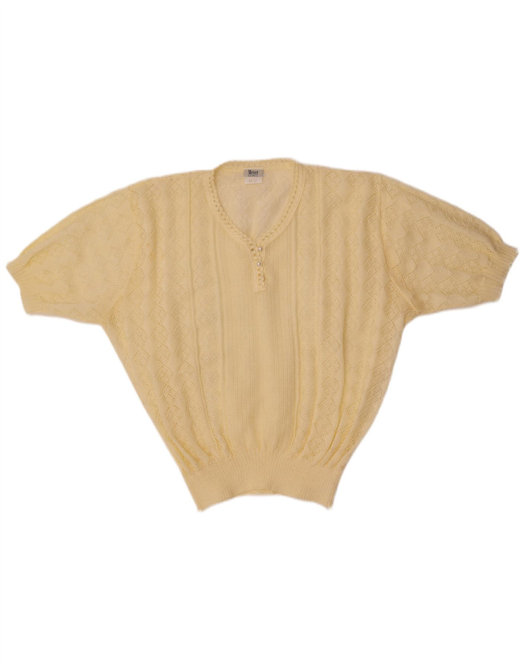 Винтажная женская вязаная блузка Top IT 52 2XL Белый полиакрил