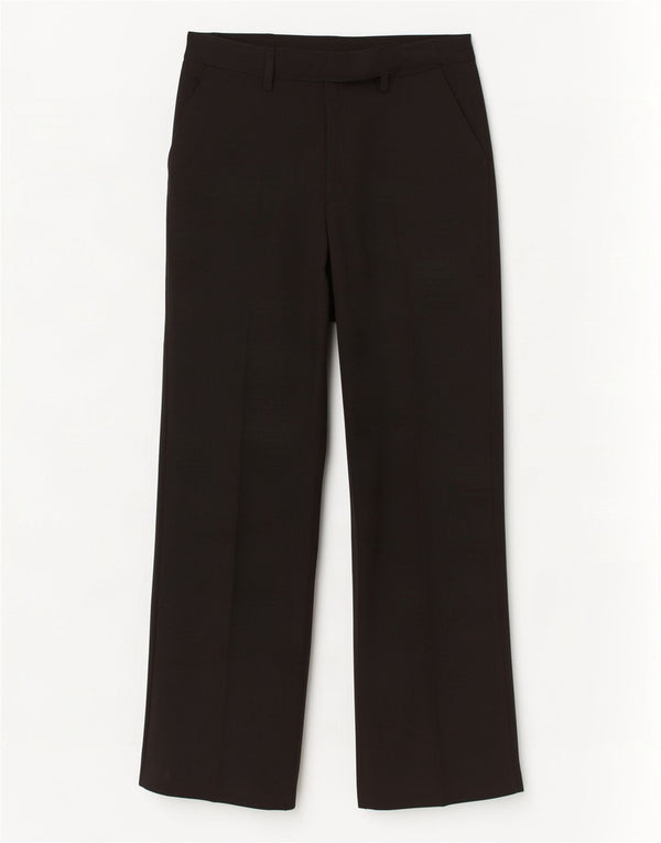 Женские прямые костюмные брюки Topshop UK 12 Medium W30 L30, черный полиэстер