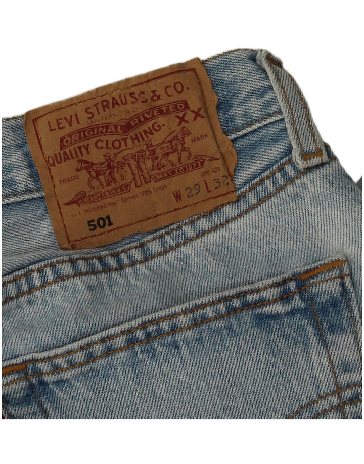 Мужские прямые джинсы Levi's 501 W29 L32 синие