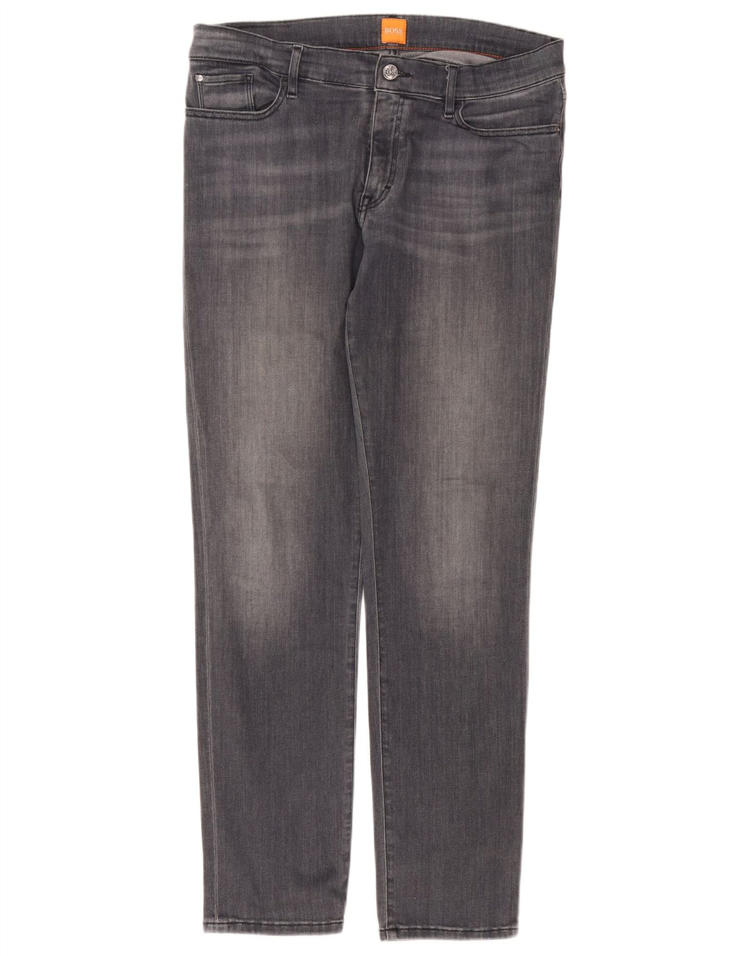 Мужские прямые джинсы Hugo Boss W32 L34 серые, хлопок