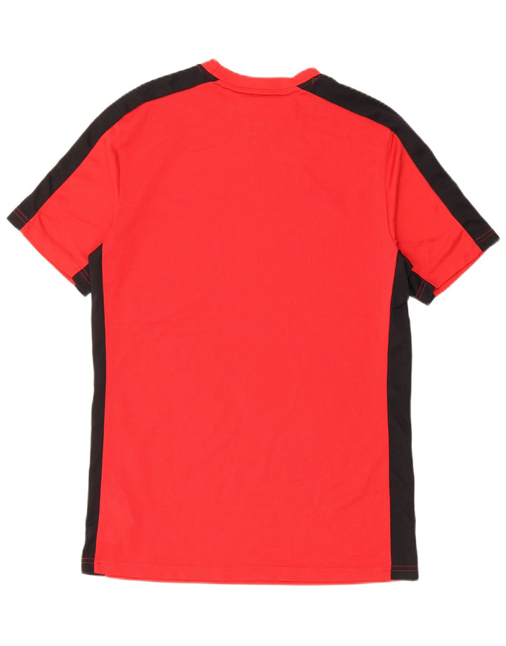 Мужская футболка Nike Dri Fit Slim Top среднего красного цвета из полиэстера с цветными блоками