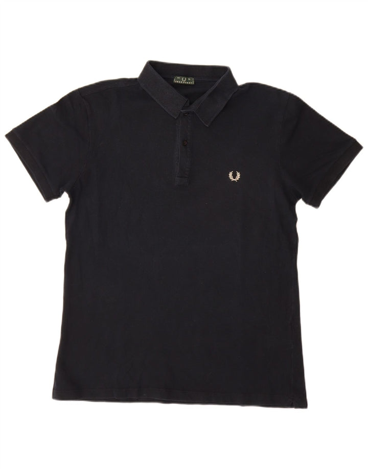 Мужская рубашка-поло Fred Perry, темно-синяя, хлопковая
