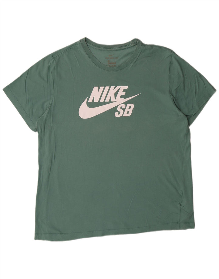 Мужская футболка с рисунком Nike Top XL, зеленый хлопок