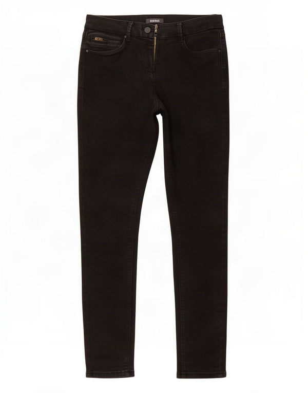 Женские джинсы джеггинсы Marks & Spencer UK 12, средние W30 L30, черные, хлопковые