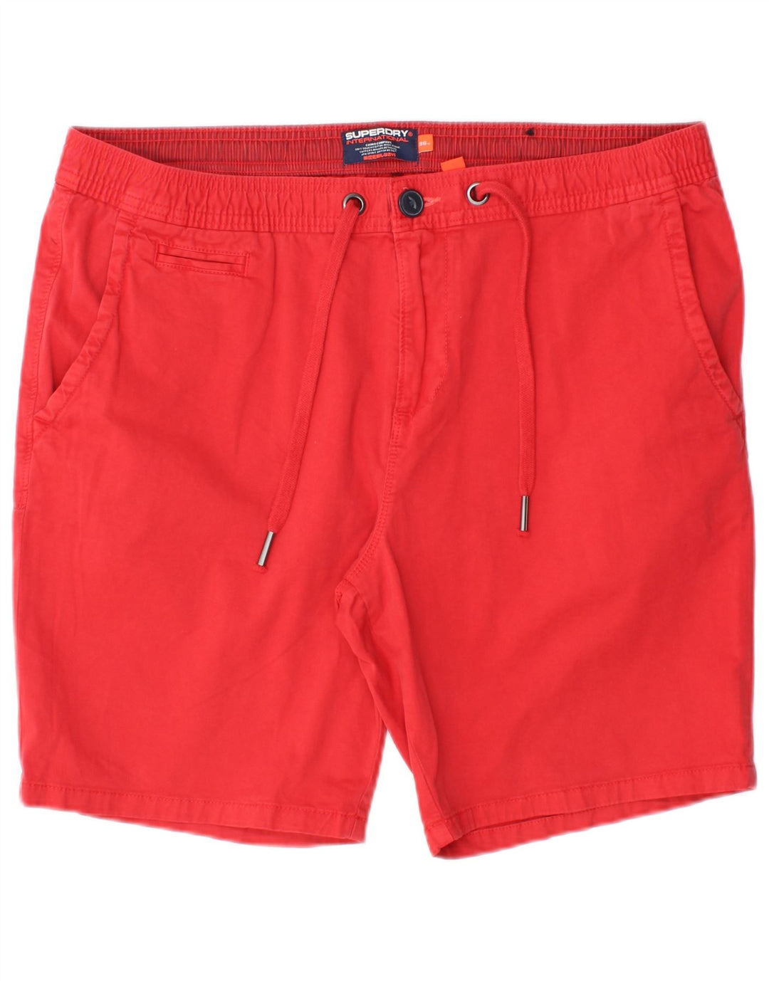 SUPERDRY Мужские шорты чинос W36, большие красные, хлопок