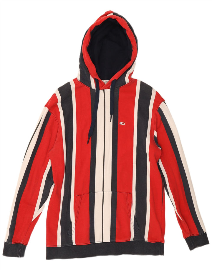 Мужской джемпер с капюшоном Tommy Hilfiger, средний хлопок в разноцветную полоску