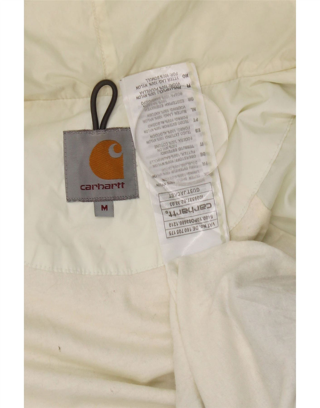 Женская дождевик с капюшоном Carhartt UK 14, средний синий, нейлон с цветными блоками