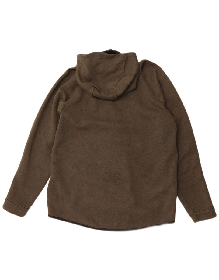 Мужской свитер с капюшоном на молнии Nike XL, цвет хаки, хлопок