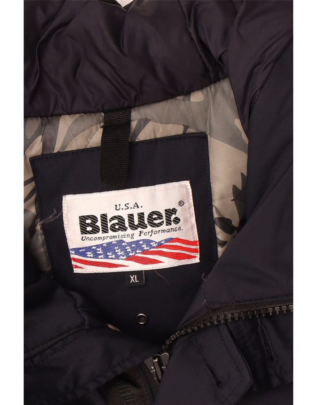 Мужская парка BLAUER с капюшоном UK 42 XL Темно-синий