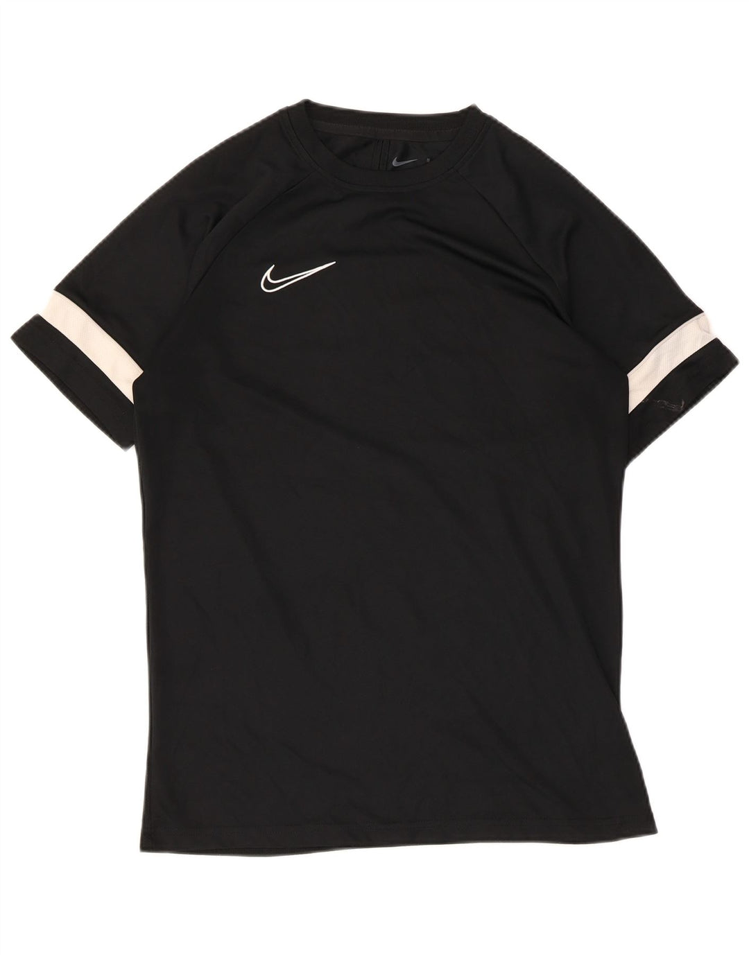 Мужская футболка Nike Top Medium Black в полоску из полиэстера, спортивная