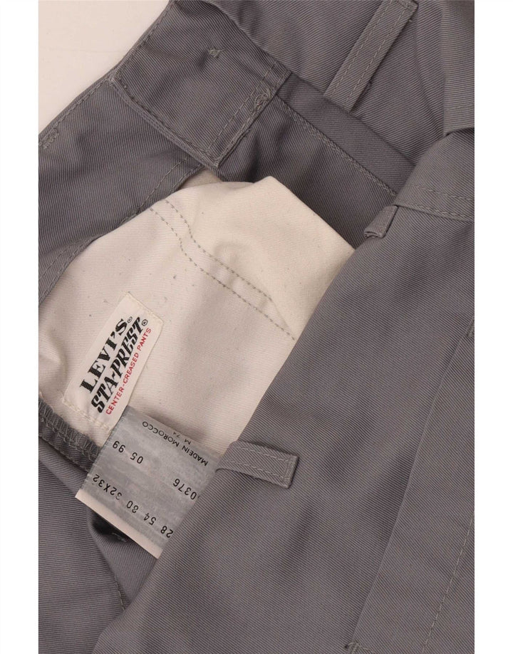 Мужские прямые брюки чинос Levi's W32 L32 серые из полиэстера