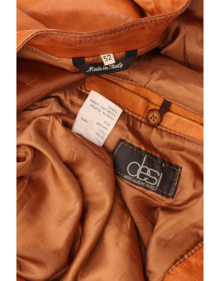 Мужская кожаная куртка Desi IT 52 XL Коричневая кожа