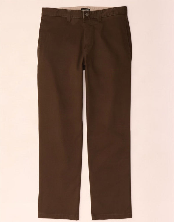 Dockers Мужские прямые брюки-чиносы W32 L31 Хаки, хлопок