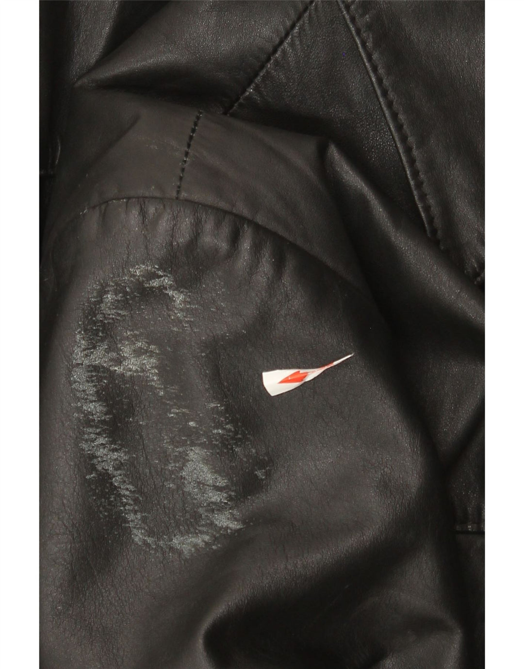 Винтажная мужская кожаная куртка EU 50, большая черная кожа