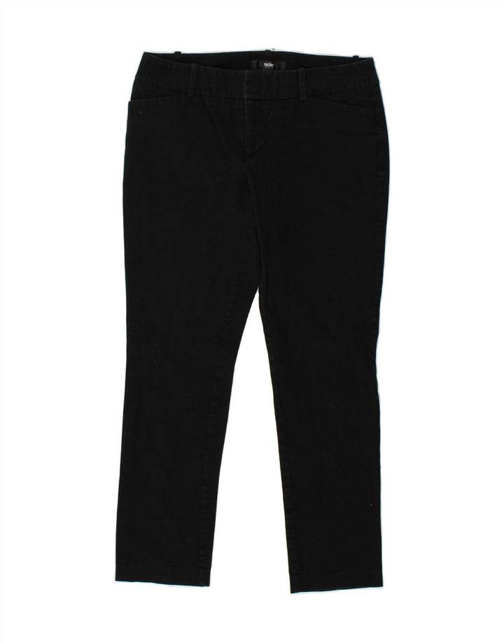 MOSSIMO Womens Stretch Slim Casual Trousers US 6 Medium W30 L27 Black | Vintage Mossimo | Thrift | Second-Hand Mossimo | Used Clothing | Messina Hembry 
