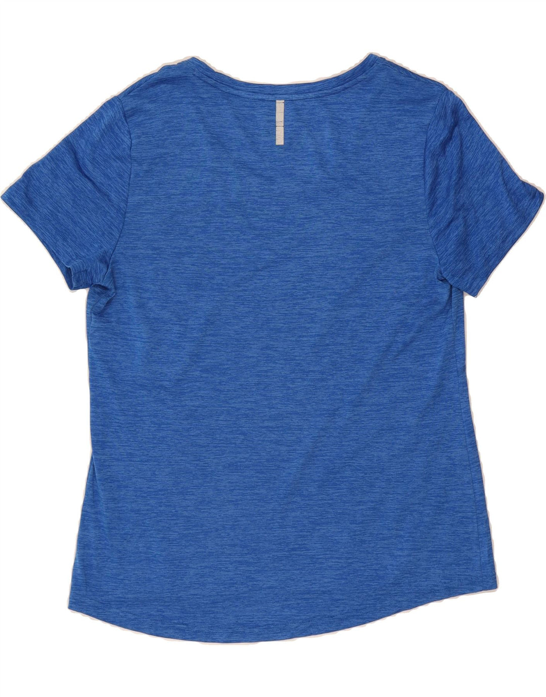 FILA Womens T-Shirt Top UK 14 Large Blue Flecked Polyester Vintage Fila and Second-Hand Fila from Messina Hembry 