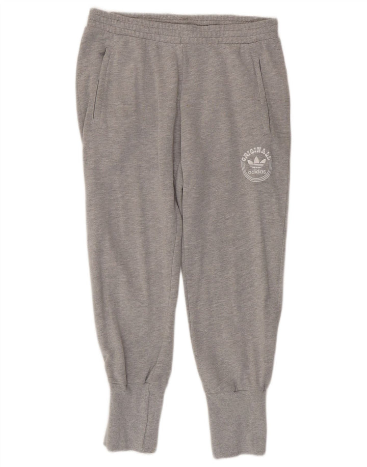 Женские спортивные брюки ADIDAS с графическим рисунком, джоггеры EU 42, большие серые в крапинку