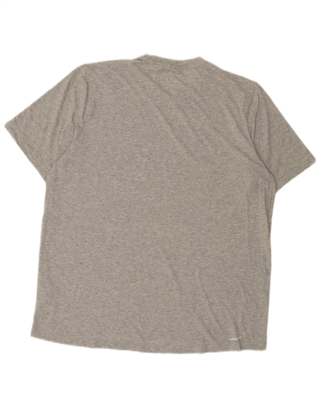 ADIDAS Mens T-Shirt Top XL Grey Polyester