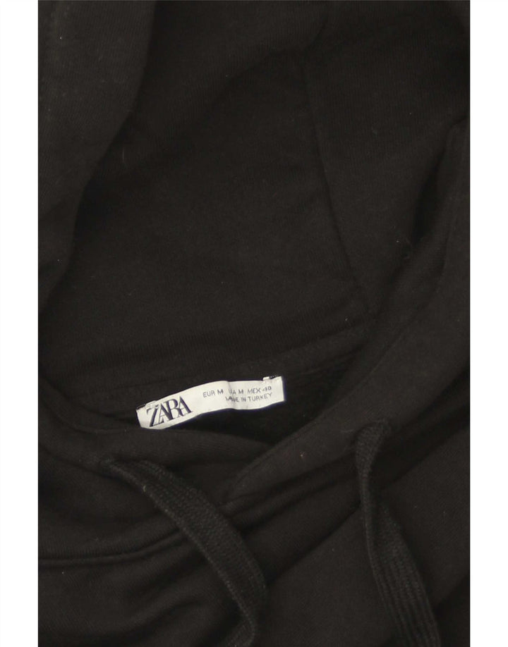 Мужской джемпер с капюшоном Zara средний черный