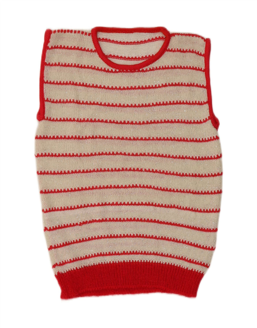 Винтажная женская майка-майка, Великобритания, 8 маленьких размеров, в белую полоску