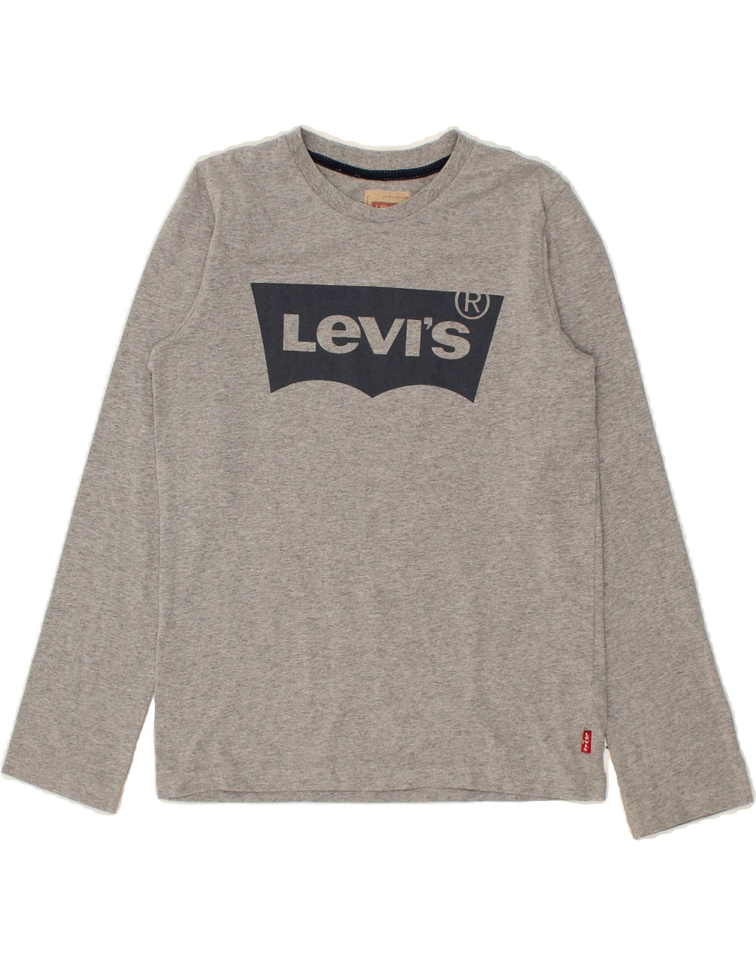 LEVI'S Boys Graphic Top Long Sleeve 11-12 Years Grey Vintage Levi's and Second-Hand Levi's from Messina Hembry 