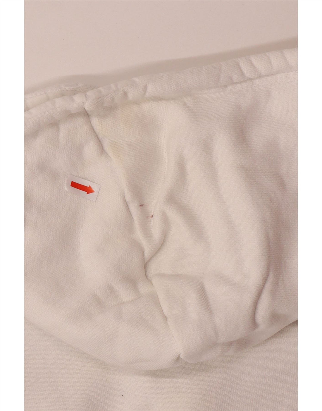 Женский укороченный джемпер с капюшоном ADIDAS UK 8, маленький белый хлопок