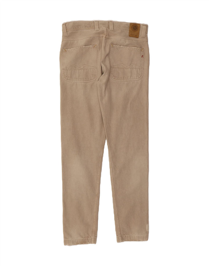 REPLAY Mens Distressed Slim Jeans W31 L33 Beige Cotton Vintage Replay and Second-Hand Replay from Messina Hembry 