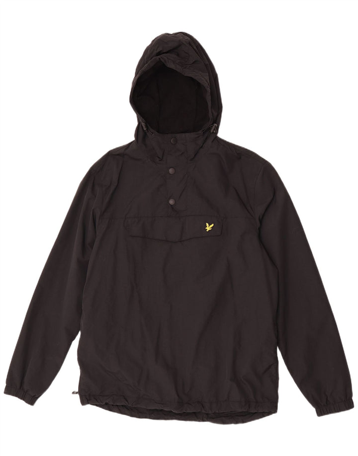 Мужской анорак с капюшоном Lyle & Scott UK 40, большой черный нейлон
