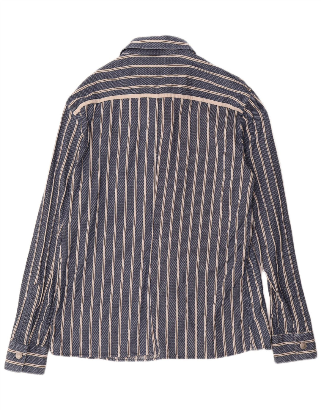 ARMANI JEANS Мужская рубашка 2XL Синяя Полосатая