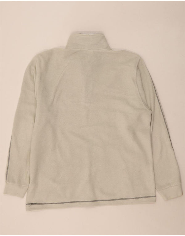 Мужской флисовый джемпер Diadora с воротником на молнии 2XL, белый полиэстер