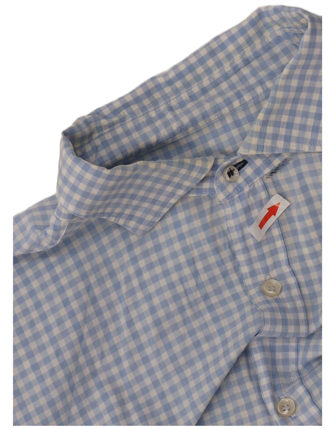 Мужская повседневная рубашка Massimo Dutti XL, синяя, хлопковая в мелкую клетку