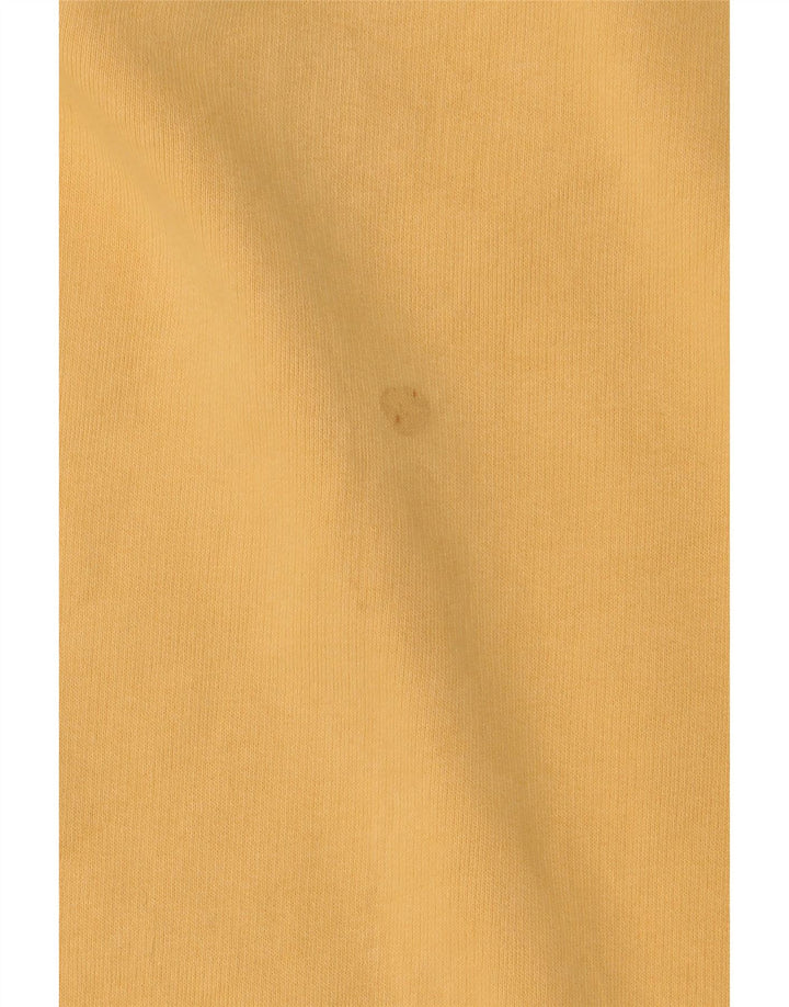 Мужской свитшот с воротником на молнии Eddie Bauer, большой желтый хлопковый джемпер