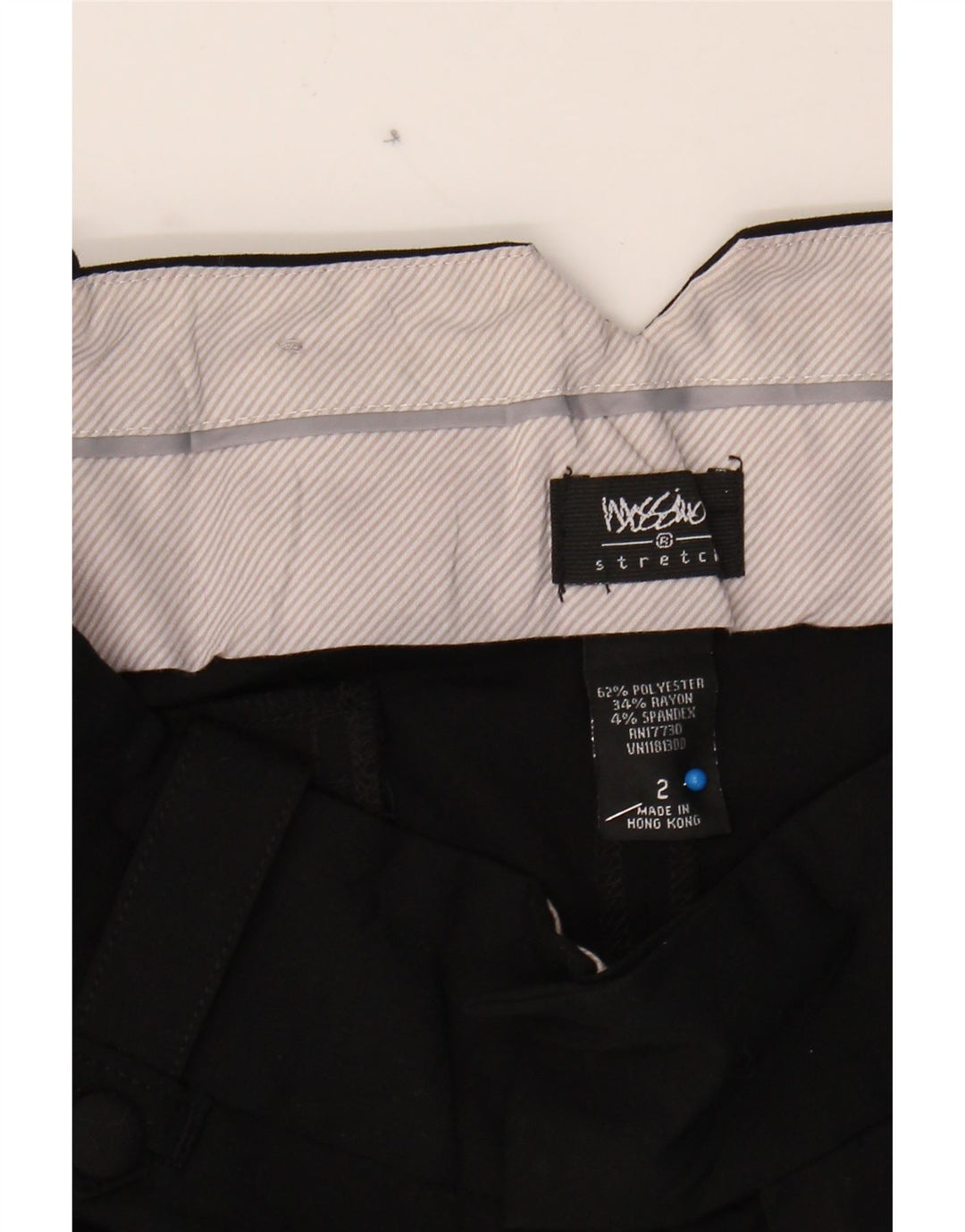 MOSSIMO Womens Straight Capri Trousers US 2 XS W29 L21 Black Polyester Vintage Mossimo and Second-Hand Mossimo from Messina Hembry 