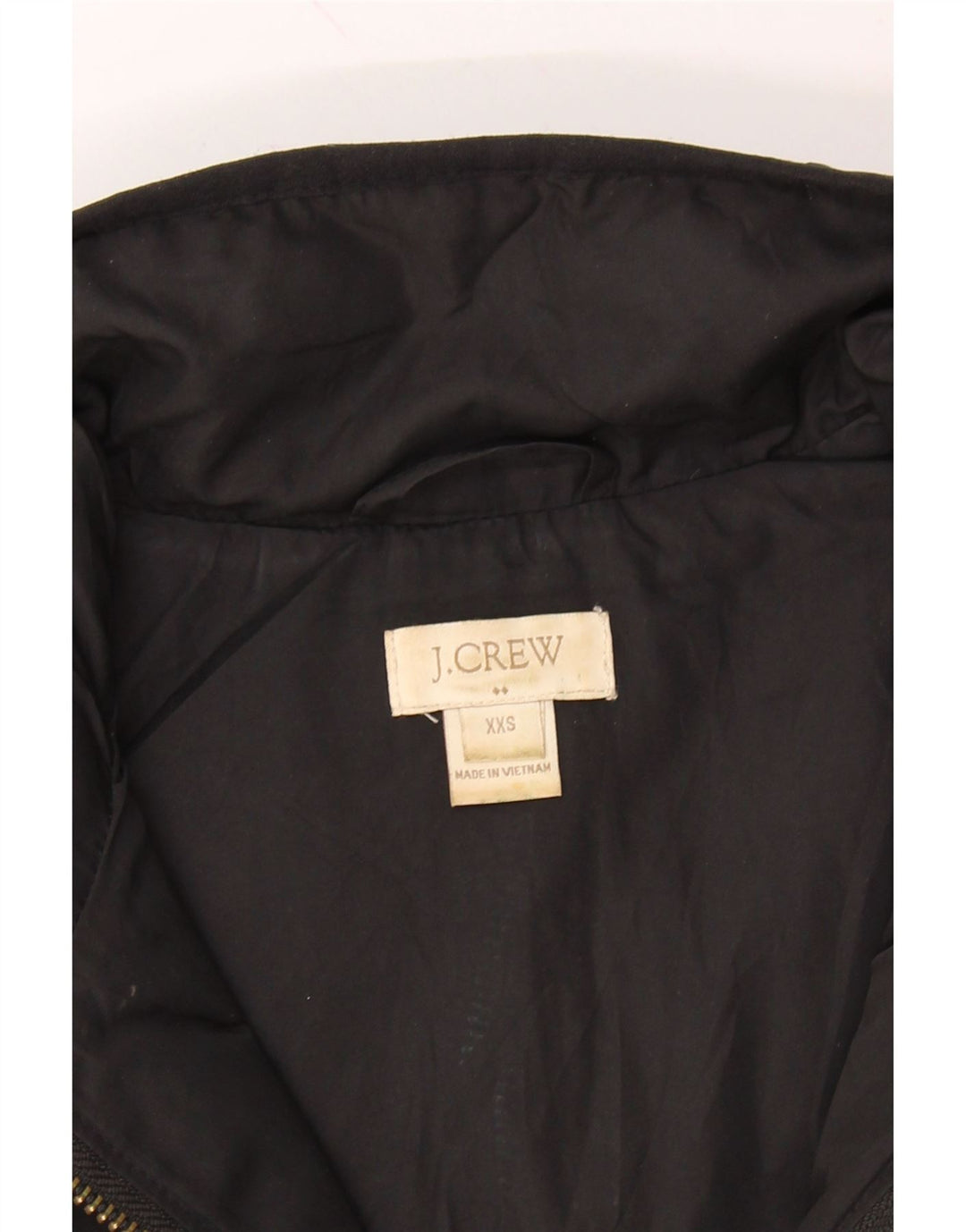 J. CREW Womens Padded Gilet UK 2 2XS Black Polyester Vintage J. Crew and Second-Hand J. Crew from Messina Hembry 