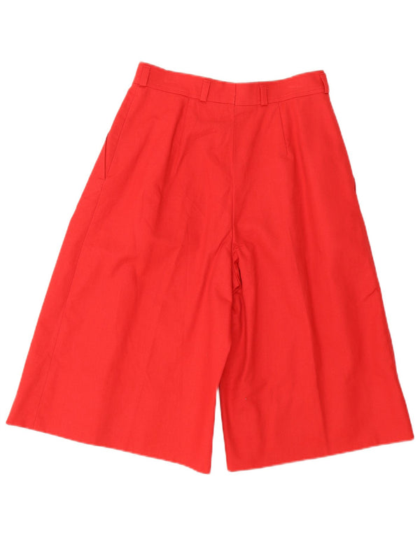 ВИНТАЖНЫЕ женские шорты-бермуды с пряжкой W26 L14 красные