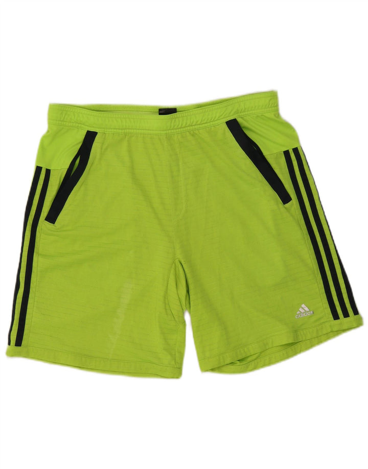 Мужские спортивные шорты Adidas Climacool, большие зеленые полиэстер