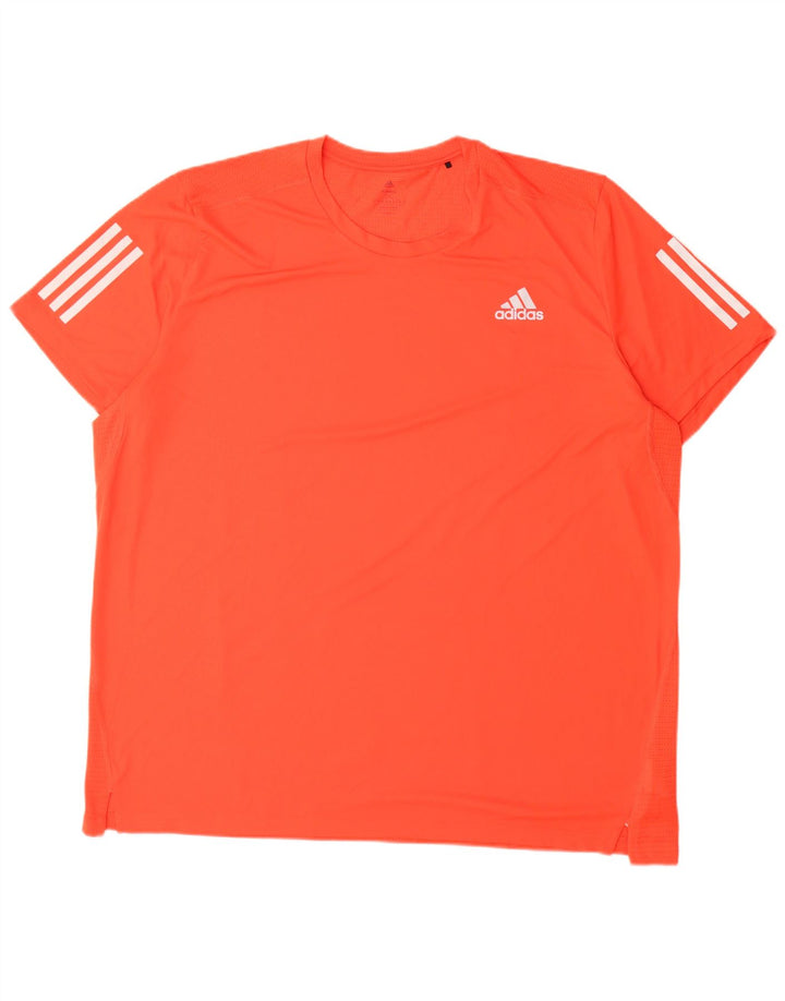 Мужская футболка ADIDAS 2XL оранжевого цвета из полиэстера