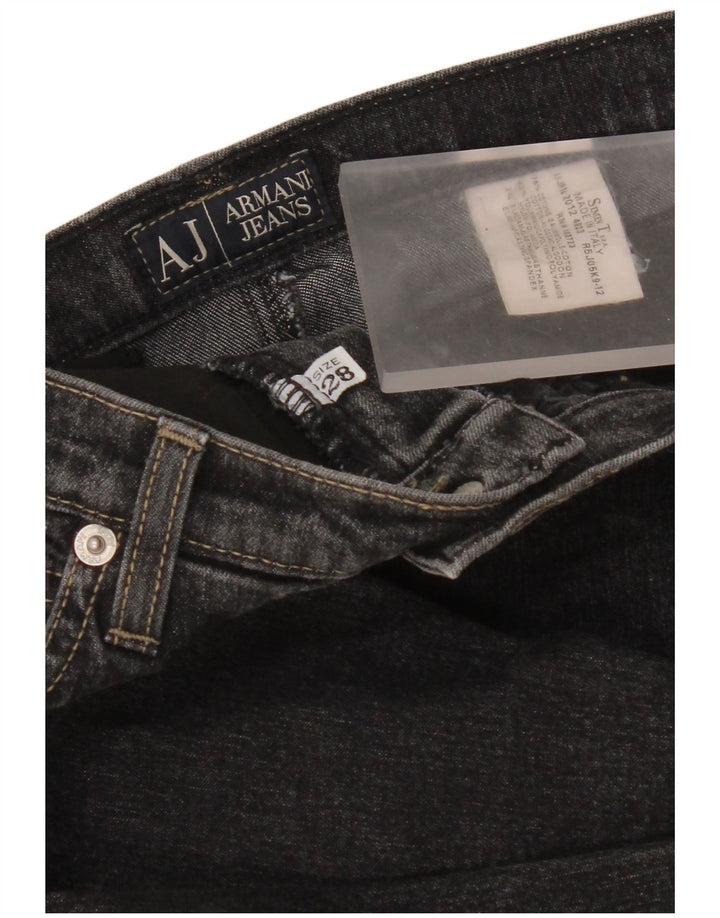 Женские прямые джинсы Armani W28 L30, черный хлопок