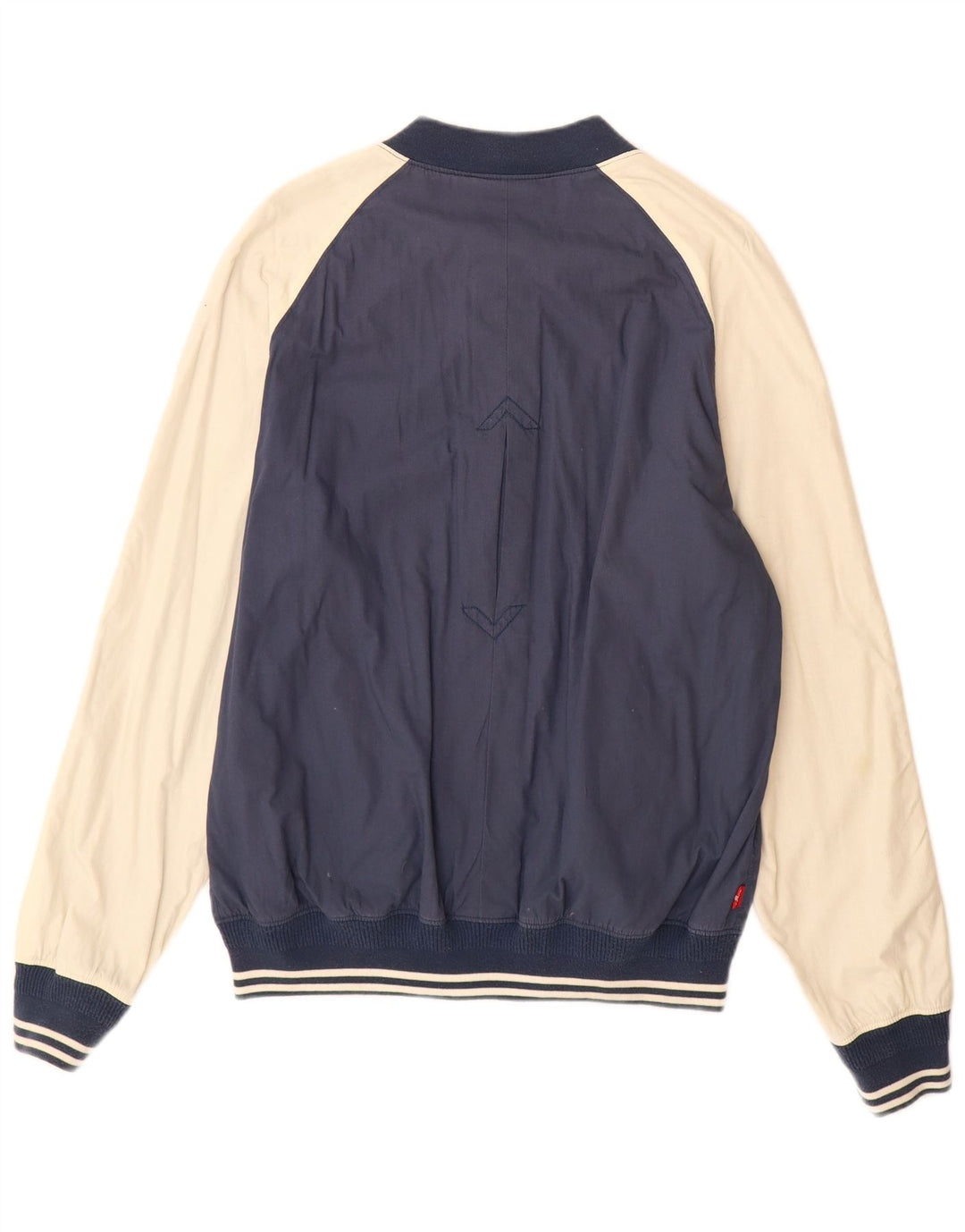 Мужская куртка-бомбер Levi's UK 38, средний темно-синий, хлопок с цветными блоками