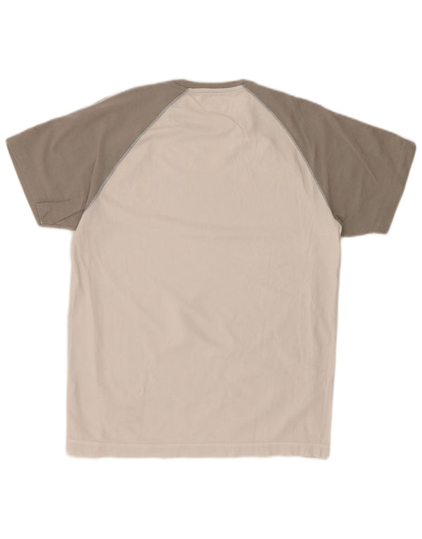 Женская футболка CHAMPION Top UK 14, большая белая с цветными блоками