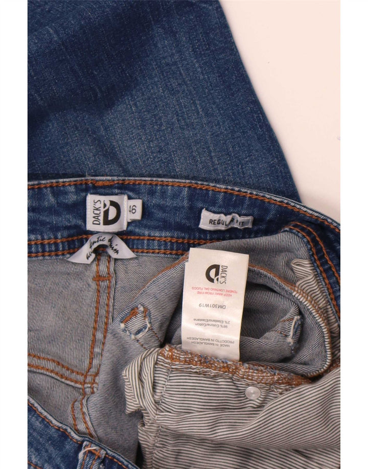 Мужские прямые джинсы Dack's Regular Fit IT 46 Small W30 L28 Синий хлопок