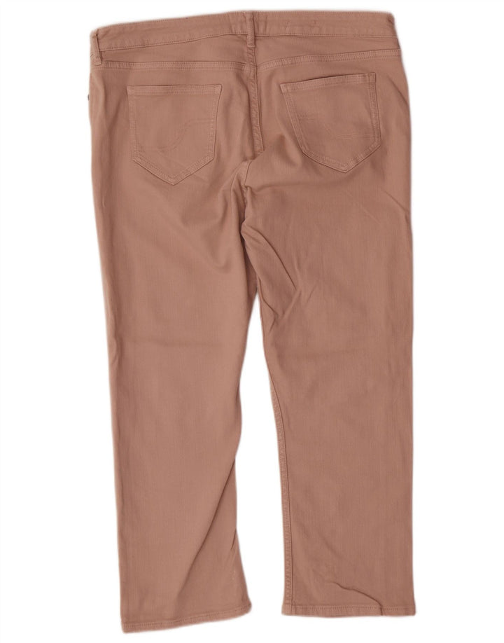 Женские укороченные джинсы FAT FACE UK 16, большие W34 L23, розовый хлопок