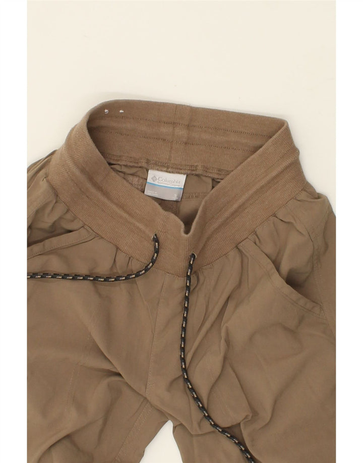 COLUMBIA Womens Cargo Tracksuit Trousers UK 10 Small  Beige Polyester Vintage Columbia and Second-Hand Columbia from Messina Hembry 