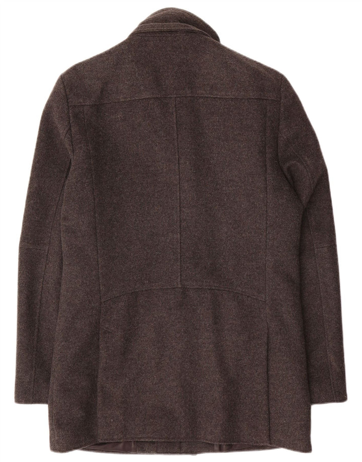 Мужское пальто Reiss UK 38 средне-серое шерстяное